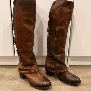 Freebird by Steven Brown Leather Over-the-Knee Riding Boots